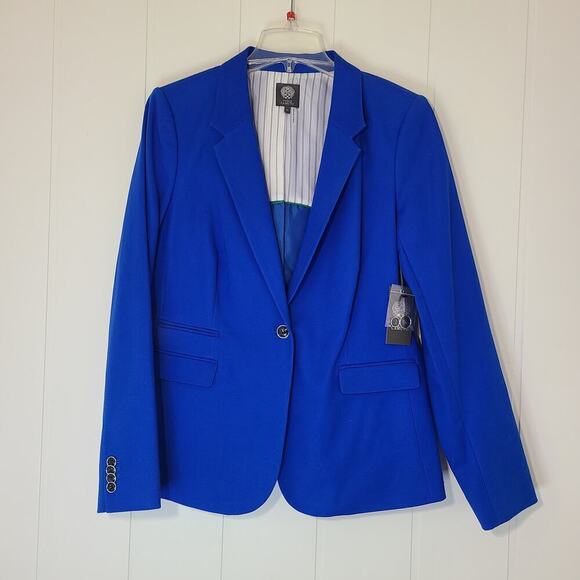 Vince Camuto NWT Cobalt Blue Blazer Size 14 - Picture 8 of 13